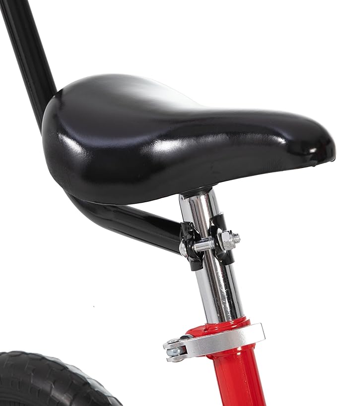 KEANO Voyager 10 12 Inch Kids Bike for Boys and Girls Ages 1-4 Years, Toddler Bike with Training Wheels & Basket, Detachable Parent Push Handle, Children Bicycle