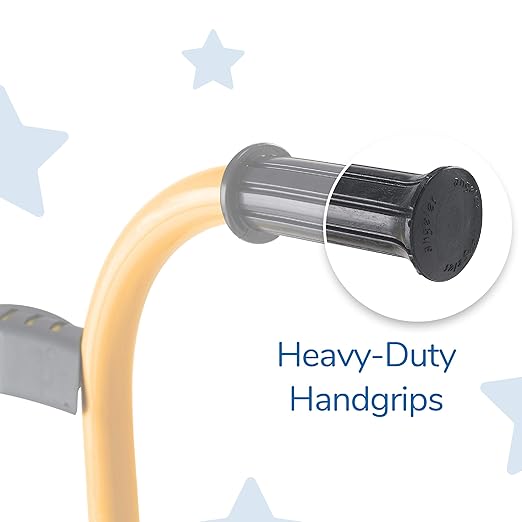 MYRIDER Toddler Trike, Kids Tricycle for Preschool, Daycare, Playground Kids Tricycles, Rubber Tires, Yellow/Black, 12" Tandem