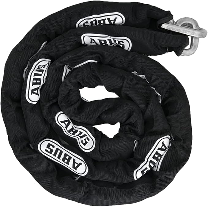 ABUS Hardened Steel 10KS 6 Foot x 3/8" Thick Square Security Chain for Bikes, Containers, Trailers, ATV's, Motorcycles and Personal/Industrial Property