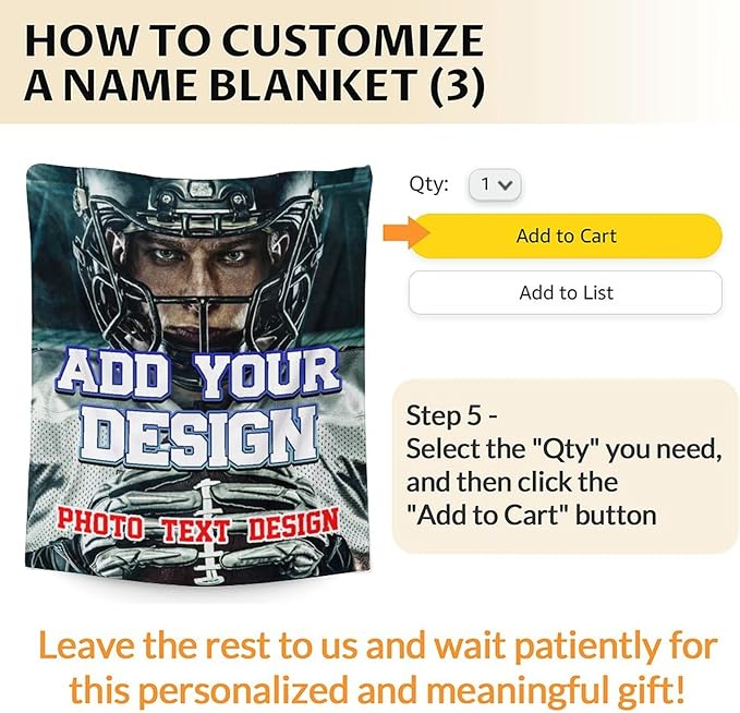 Photo Blankets for Kids Boys Teens Adults, Custom 80x60 Inches Plush Lightweight Warm Flannel Throws Personalized Gifts with Name for Bed Living Room Home