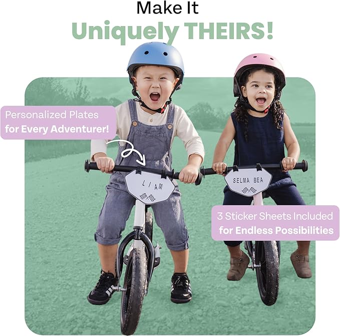 Zoomies Folding 12" Toddler Balance Bike for 2 to 5 Year Olds – Foldable Easy to Take On The Go – w/Carrying Strap