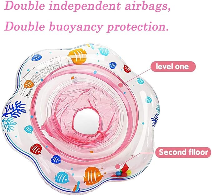 Baby Swimming Float Ring,Baby Inflatable Pool Floatie Baby Water Float Infant Swim Pool Rings for Toddler Kid Age 6-48 Months, Bathtub Toys Pool Accessories for Kids Toddlers.