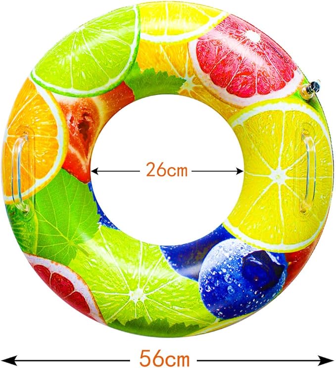 Pool Floats for Adults and Kids, Swim Ring Tube for Kids, Pool Floats with 2 Handles, Beach Floats Suitable for Adults and Kids