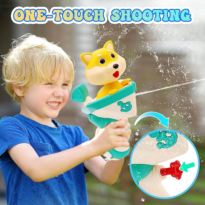 Dolanus Water Gun Toys for Kids Ages 3-8: Mini Animal Water Guns, Squirt Guns, Party Favors, Outdoor Toys