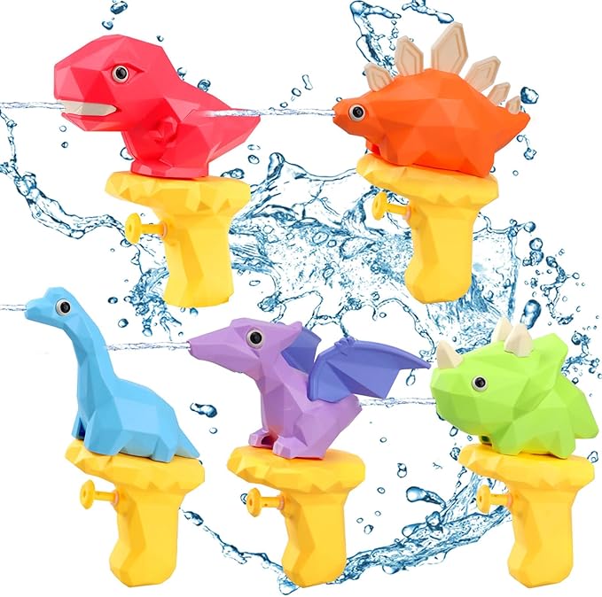 Dolanus Water Gun Toys for Kids 3 4 5 6 7 8 Years Old: Dinosaur Mini Water Guns, Squirt Guns for Kids Ages 4-8, Small Water Gun Party Favors, Outdoor Water Toys