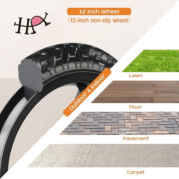 Toddler Balance Bike 12” No Pedal Training Bicycle for Kids 24 Months to 5 Years Tool-Free Adjustments Seat and Handlebar Best Gift for 2 3 4 5 Boys Girls