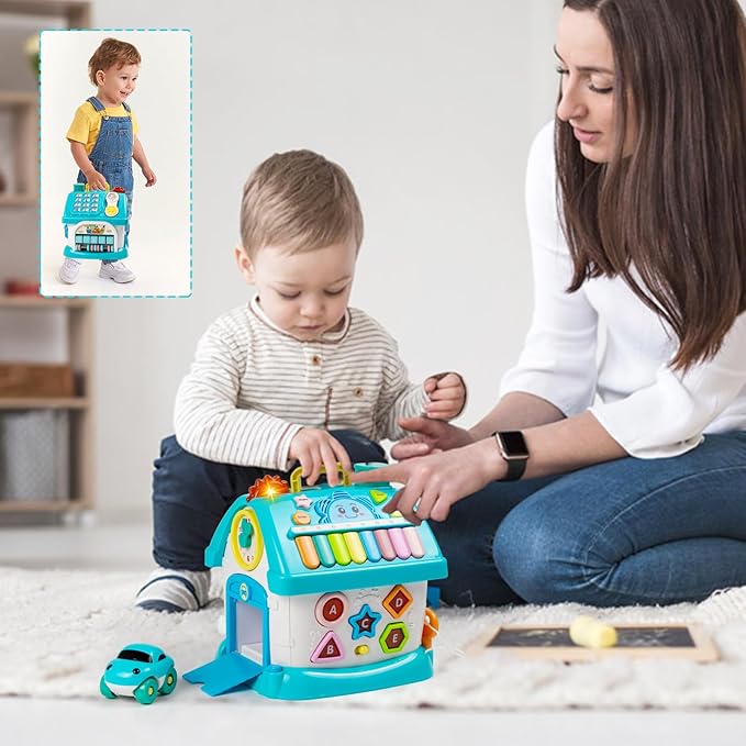 Marstone Baby Toys for 1 Year Old Boy and Girl Gifts: Kids, Toddler Toys Age 1-2, 8-in-1 Educational House for One Year Old Birthday Gift