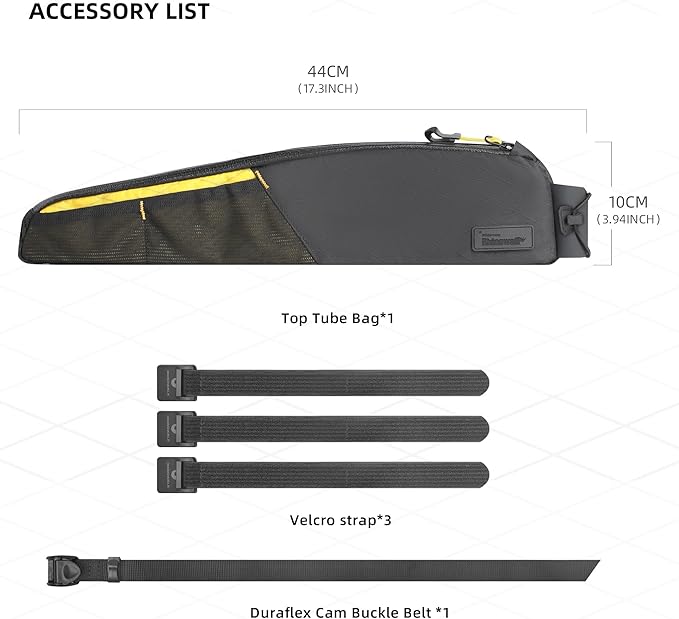 Rhinowalk Bike Top Tube Bag Bike Frame Bag Waterproof Bicycle Bag Professional Cycling Accessories for Mountain Road Bike