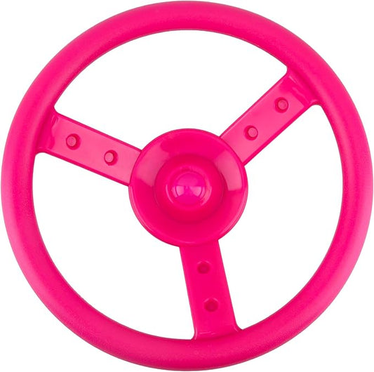 Playground Steering Wheel Accessories Plastic Swingset Pirate Ship Playset for Outdoor Backyard Treehouse Playground Jungle Gym (1, Pink)