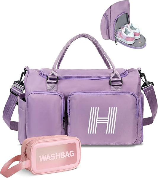 Birthday gifts, Initial Travel Duffle Bag, Personalized Weekender Bag, Monogram Overnight Bag Gift for women, Tween Girls Gifts Daughter Gifts Niece Gifts