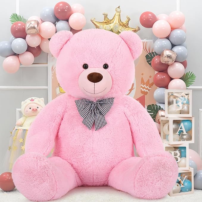 MaoGoLan Giant Teddy Bear 6 Feet Tall, Pink Human Size Big Teddy Bear Stuffed Animal for Boyfriend,Girlfriend,Wife on Valentines,Christmas,Birthday