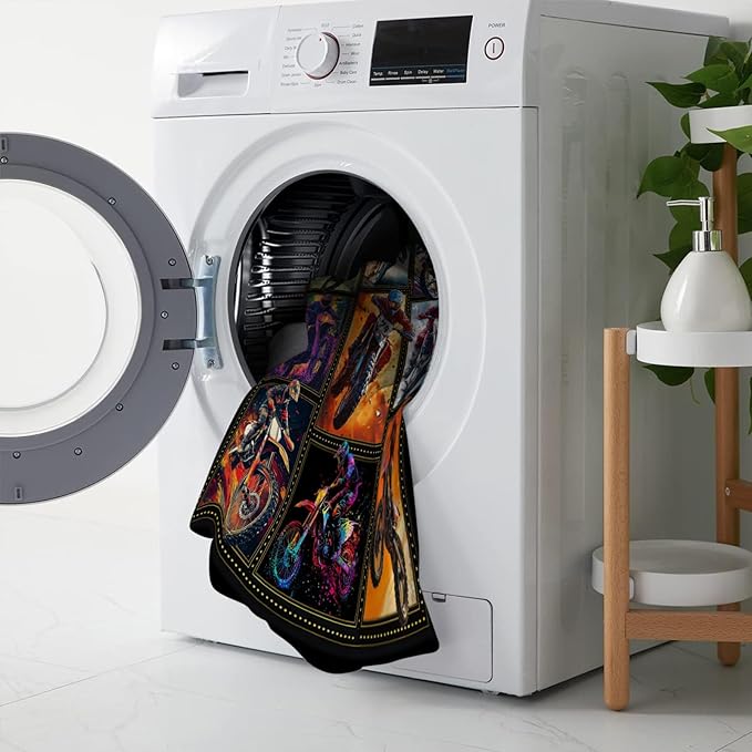 Motorcycle Blanket, Motorcycle Throw Blanket, Racer Sports Gifts Blankets Stuff Fleece Flannel Plush for Men Boys Women Girls Lovers Adults Soft Bedding Gift for Sofa Bed Office Home Decor 80"x60"