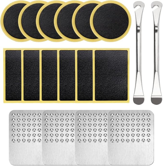 18Pcs Bicycle Tire Patches Puncture Repair Kit