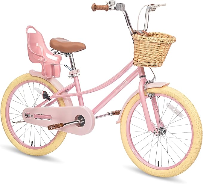 XJD Girls Bike for Toddlers and Kids Ages 2-12 Years Old,12 14 16 Inch Kids Bike with Training Wheels & Basket