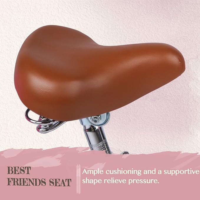 Glerc Sasha Girls Bike, 12-20 Inch Kids Bike for Children Ages 2-13 Years, Kids Bicycle with Doll-Seat & Basket & Training Wheels, Multiple Colors