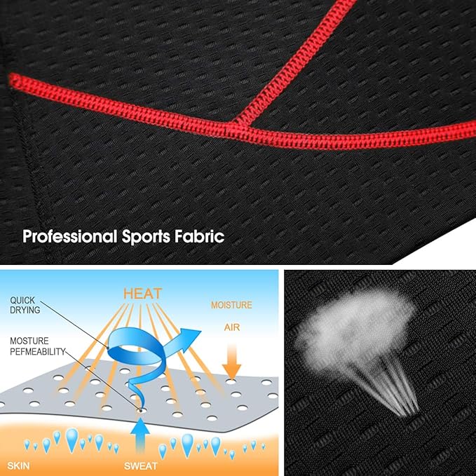 Souke Sports Men's Cycling Underwear Shorts 4D Padded Bike Bicycle MTB Liner Shorts with Anti-Slip Leg Grips