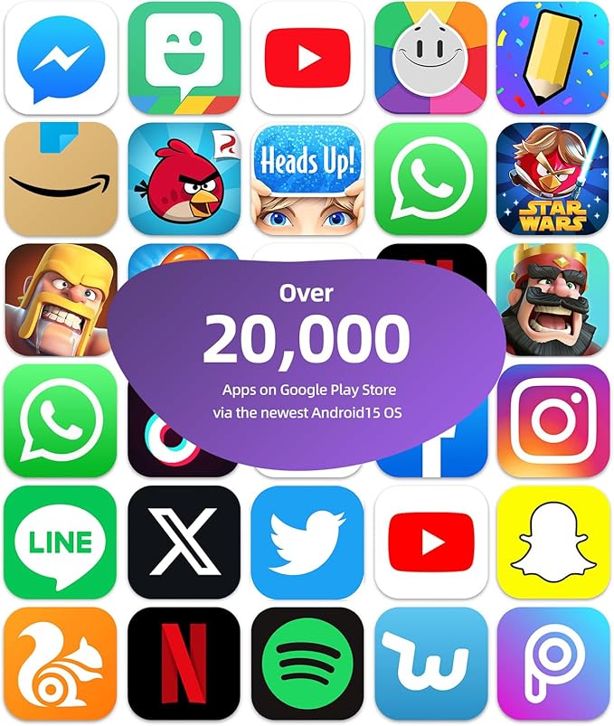 plimpton 2025 Upgraded Kids Tablet, 10 Inch Android 15 Tablet for Kids with Case Included, Octa-Core, Google Kids Space, Parental Control, 4GB+64GB, WiFi, BT5.3, YouTube, Gift for Toddler