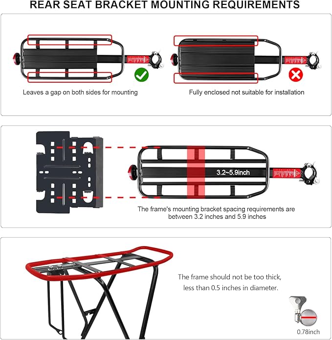 Rear Child Bike Seat, with Rain Shelter Backrest Rear Bike Seat, Foldable Rear Mounted Child Bike Seat, 2025 New Comfortable Child Rear Seat, Suitable for Most Bicycle Rear Frames