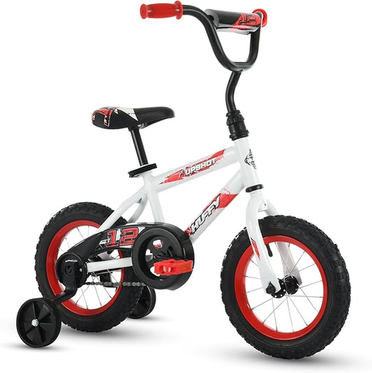 Huffy Upshot 12/16/20 Inch Boys' Bike for Kids, Ages 3+ Years Old, Multiple Color Options, Removable Training Wheels (12" and 16" Only), BMX Design, Designed for Growth, Durable, Easy Assembly
