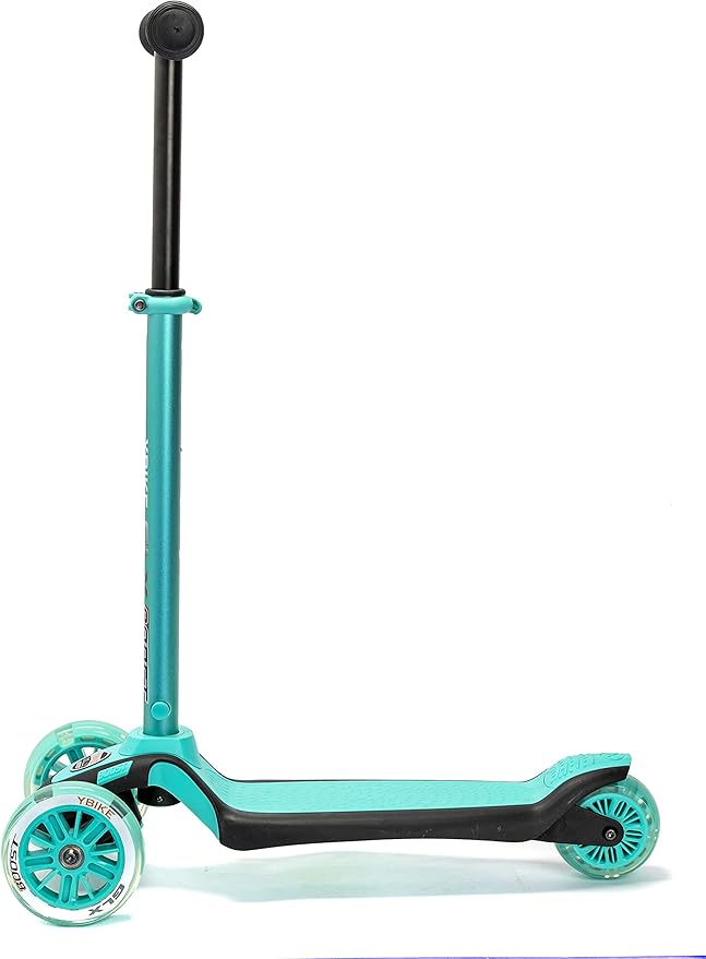 YBIKE GLX Boost Scooter with Adjustable Steering and Handlebar Height for Kids