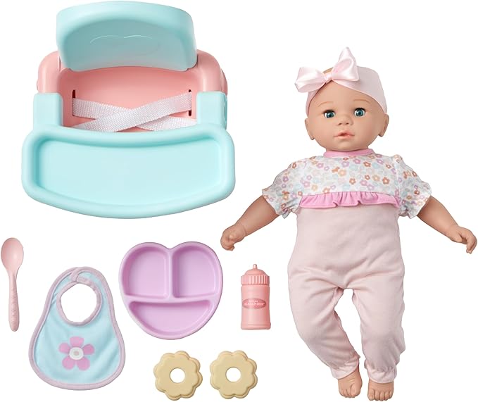 Madame Alexander 14-Inch Sweet Smiles Baby Doll, Snack Time
