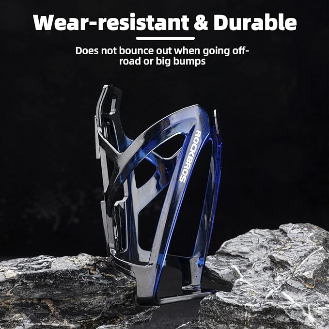 ROCKBROS Bike Water Bottle Holder Ultra-Light Bicycle Bottle Cages with Screws Tool, Universal Bike Cup Holder Rack for Road MTB Bikes…