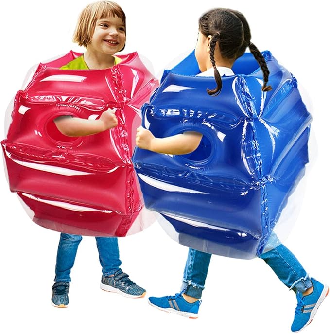 SUNSHINE-MALL 2 pc Sumo Balls for Kids, Bubble Bounce Ball, Lawn Game for Child Outdoor Team Gaming Play, Ages 3-12 (24 inch, 2 pcs)