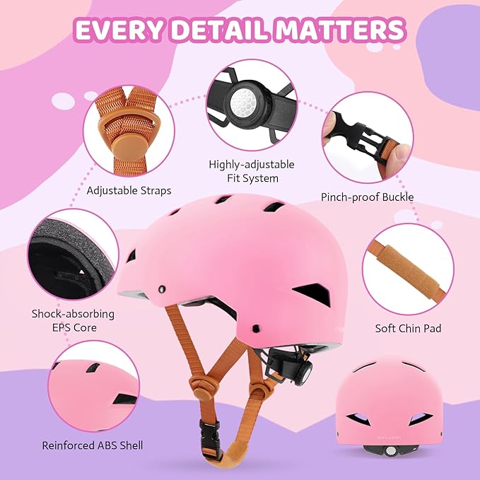 Kids Bike Helmet Ages 3-5-8-14, CPSC ASTM CPSIA Certified Toddler Helmet