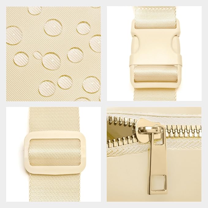 Gitus Birthday Gifts for 8 9 10 11 12 13 Year Old Girls Personalized Fanny Pack Crossbody Bags with Initial Letter Patch Belt Bag for Teen Girls Cute Trendy Stuff Travel Essentials (Beige-H)