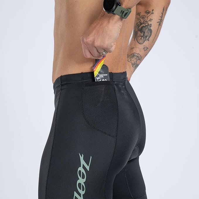 Zoot Men’s Core 7-Inch Tri Shorts, Quick Dry Performance Triathlon Shorts with Cycling Chamois Pad, Pockets & UPF 50+ Fabric