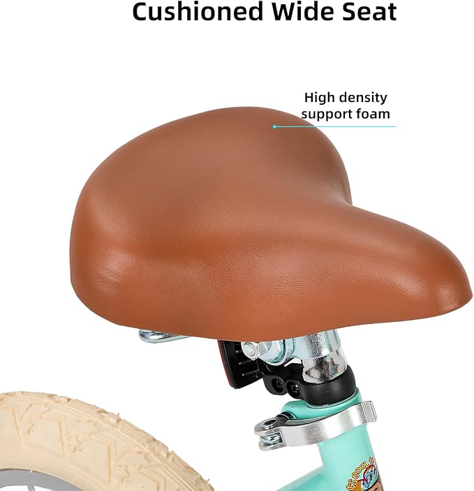 JOYSTAR Girls Bike for 2-12 Years Old Toddlers and Kids, 12" 14" 16" 18“ 20" Retro Style Kids Bike with Training Wheels, 18 20 Inch Children Bicycle with Kickstand