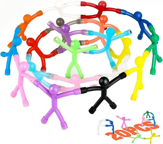Magnetic Toys,Colourful Travel Toys,Magnet Men,Magnetic People,Fridge Magnets,Magnets for Young People,Whiteboard,Easter,Refrigerator,Office - 20Pack