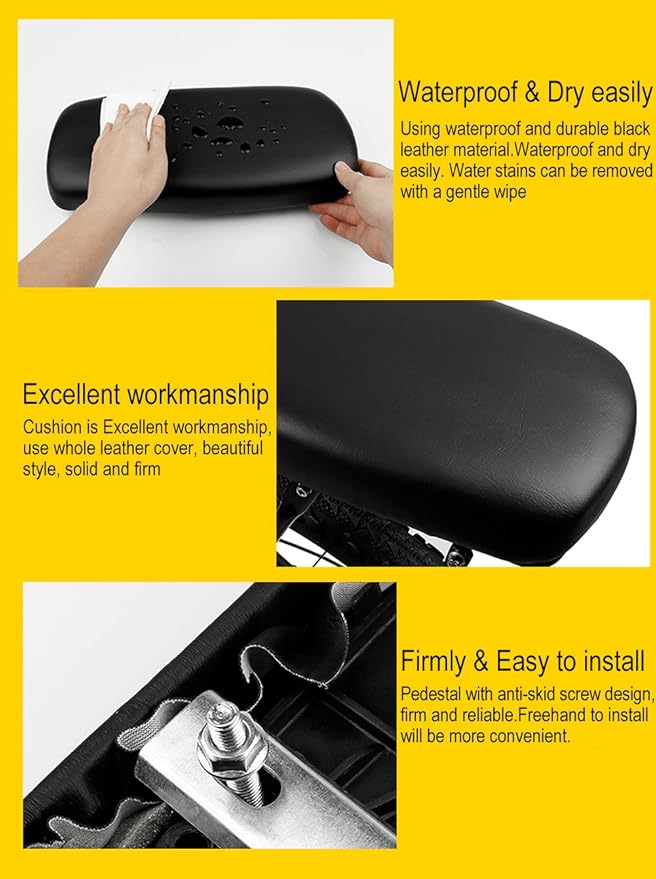 Bicycle Manned Cushion Mountain Bike Back Shelf Seat Cushion Manned Comfortable Saddle Children Back Seat