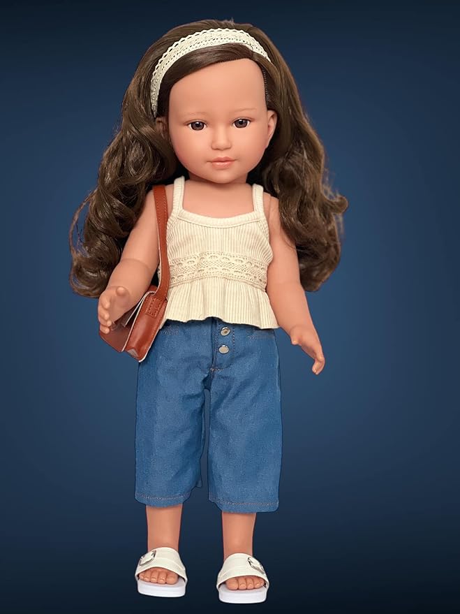 Kennedy and Friends 18 Inch Fashion Dolls- Tilt and Pose Feature and All Vinyl (F0-Hrpr)