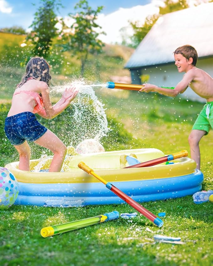 LQYoyz 24 PCS Water Soaker Blaster -16.5'' Bulk Squirt Gun for Kids Adults Water Game Fighting Toys for Summer Swimming Pool Beach Outdoor Activity