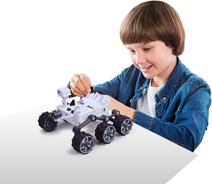 MUKIKIM NASA Future Explorers - Perseverance Mars Rover. Build & Learn STEM Education & Interactive Space Exploration for Kids. with Powerful Motor & Movable Robotic Arm!