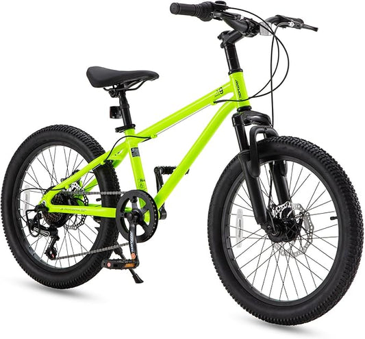 RoyalBaby Kids Mountain Bike for Boys and Girls, Ultra-Light Aluminum 20-24 Inch Wheel Bicycle for 6-14 Years Old Children, 7/21-Speeds Drivetrain