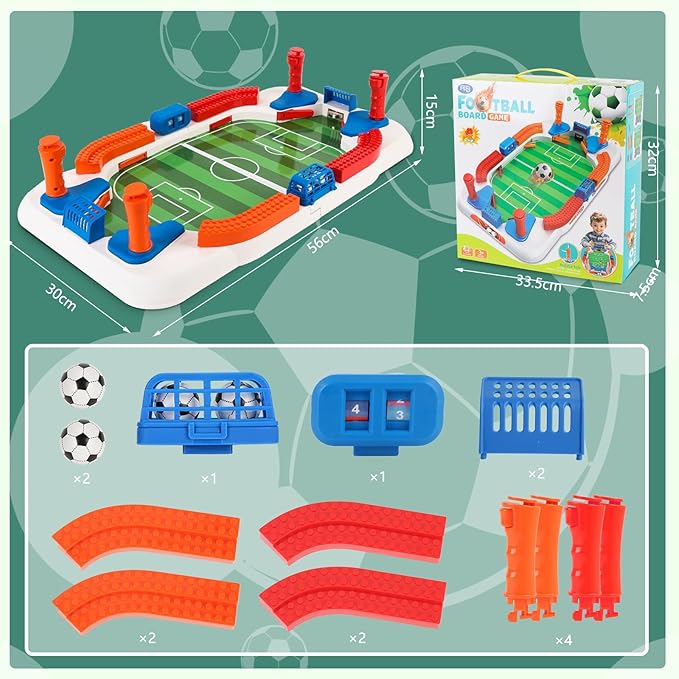 Mini Foosball Games for Kid Age 3-5 6-8, Soccer Board Games, Soccer Toys Indoor Game Room Birthday Party Gifts for 3 4 5 6 7 8 9 10 11 12 Years Old Boys Girls