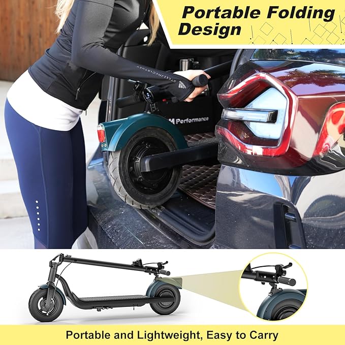 Electric Scooter Adults, Foldable E Scooter for Adults,500W Motor, 19 Mph, 21 Miles, 10" Tires Heavy Duty E-Scooter