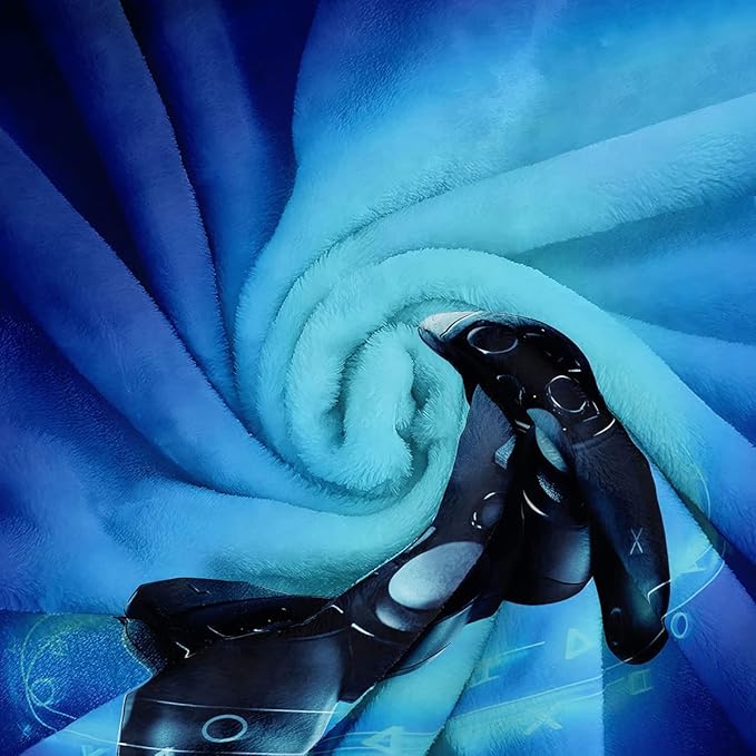 lirs Bedding Gaming Throw Blanket 60" x 50’’ Super Soft, Fleece, Gamer Gift for Couch Sofa for for Kids Boys Teens Video Game (MT-A04, 60’’x50)