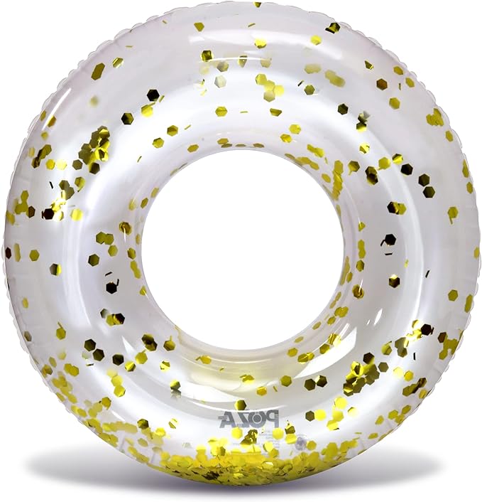 CoTa Global Inflatable Pool Float Tube Confetti Premium Swim Ring Heavy Duty Vinyl Flotation Pool Floats Toy for The Beach, Party, Vacation, UV Resistant - Pool Party