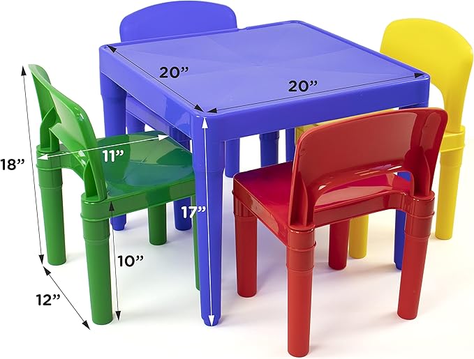 Primary Plastic Activity Table & 4 Chairs