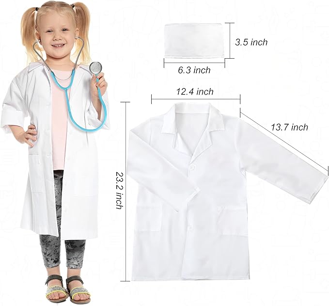 Durable Doctor Kit for Kids, 27 Pcs Deluxe Pretend Play Medical Kit Toy with Real Stethoscope, Doctor Toys for Toddlers Boys Girls Aged 3 4 5 6 7 8