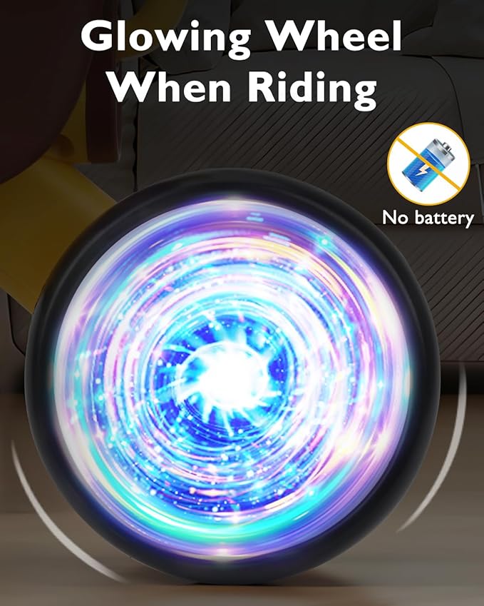 Balance Bike Toys for 1 Year Old Boy, Toddler Toys for 1 Year Old Girls Gifts, Toddler Bike with Colorful Glow Wheel, Soft Music, Cute Animal Sound, One Year Old Birthday Gifts