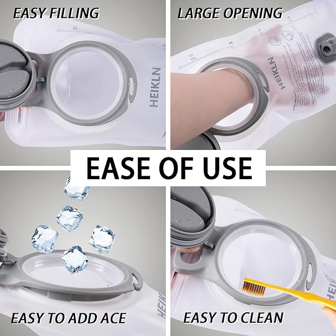 Hydration Bladder 1.5L-2L-3L,Leak Proof Water Reservoir, BPA Free Military Water Storage Bladder Bag Hydration Pack Replacement Easy Clean for Bicycling Hiking Camping Hunting Running