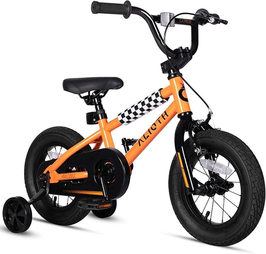 12 14 16 20 Inch Kids Bike BMX Style Bicycle with Training Wheels for 2-14 Years Old Toddlers Boys Girls Coaster Brake Multiple Colors