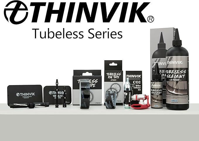 Thinvik Tubeless Bike Tire Sealant 60ML(2oz)*2/4/6 Bottles No Puncture Hassle and Leak Prevention for Road Bike MTB CX and Gravel Bicycle Tyres Sealant