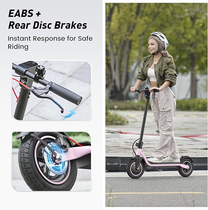 Electric Scooter, 650W/500W/350W Powerful Motor, 22/18 MPH Top Speed, 23/21 Miles Long Range, 10"/8.5" Pneumatic Tires, Smart App, UL Certified Foldable Commuting Electric Scooter for Adults and Teens