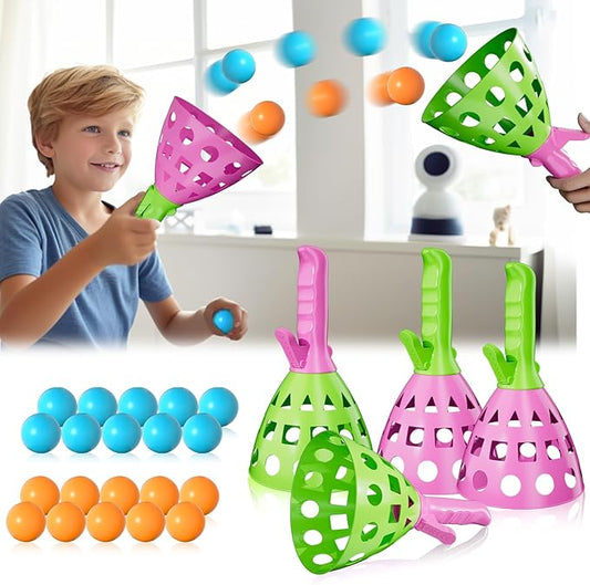 Bennol Outdoor Game Toys for Kids Boys with 20 Balls, Pop Pass Catch Ball Game Outside Toys Gifts for 3 4 5 6 7 8+ Year Old Boys Kids, Outside Outdoor Gifts for Ages 3-5 4-8