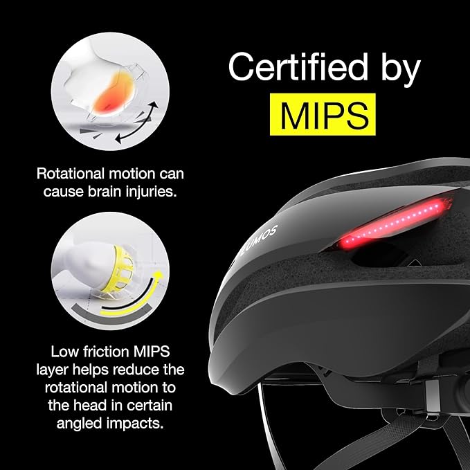 Lumos Ultra Smart Bike Helmet | Customizable Front and Back LED Lights with Turn Signals | Road Bicycle Helmets for Adults: Men, Women